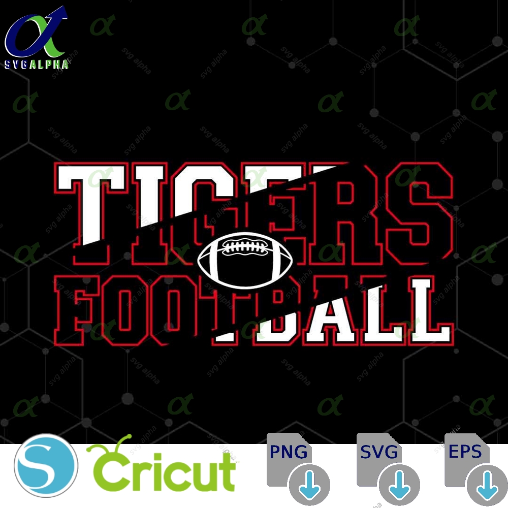 Tigers Mascot Svg Png Tigers Football Svg Varsity Tigers Shirt School Spirit Mascot Svg Football Cheer Sublimation Football Mom